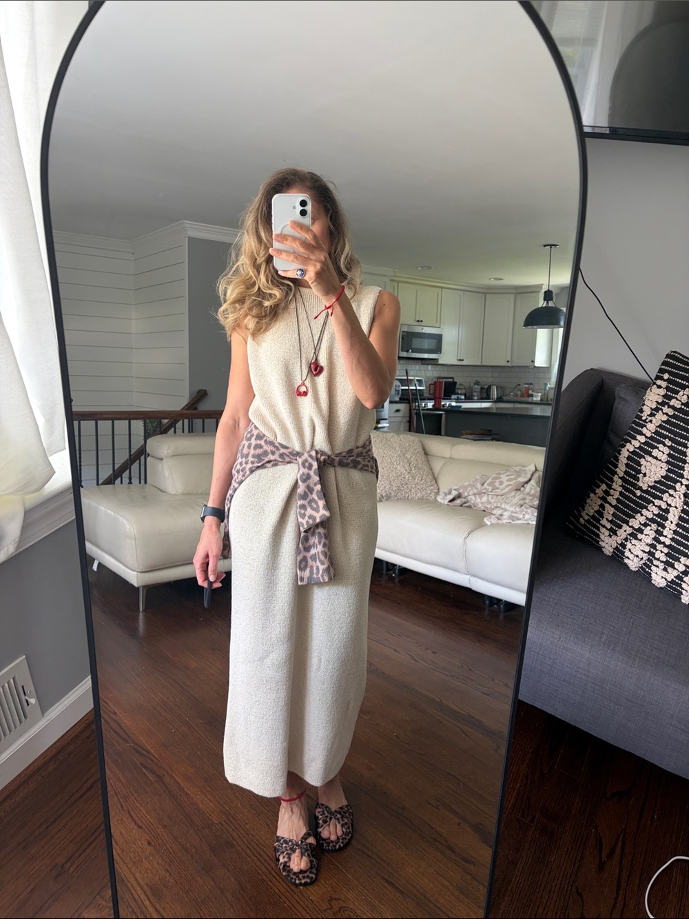 H&M Cream Sleeveless Maxi Dress - Picture 6 of 10